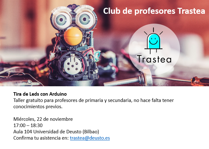 Español) Próximo club de Profesores Trastea: 22 Noviembre 